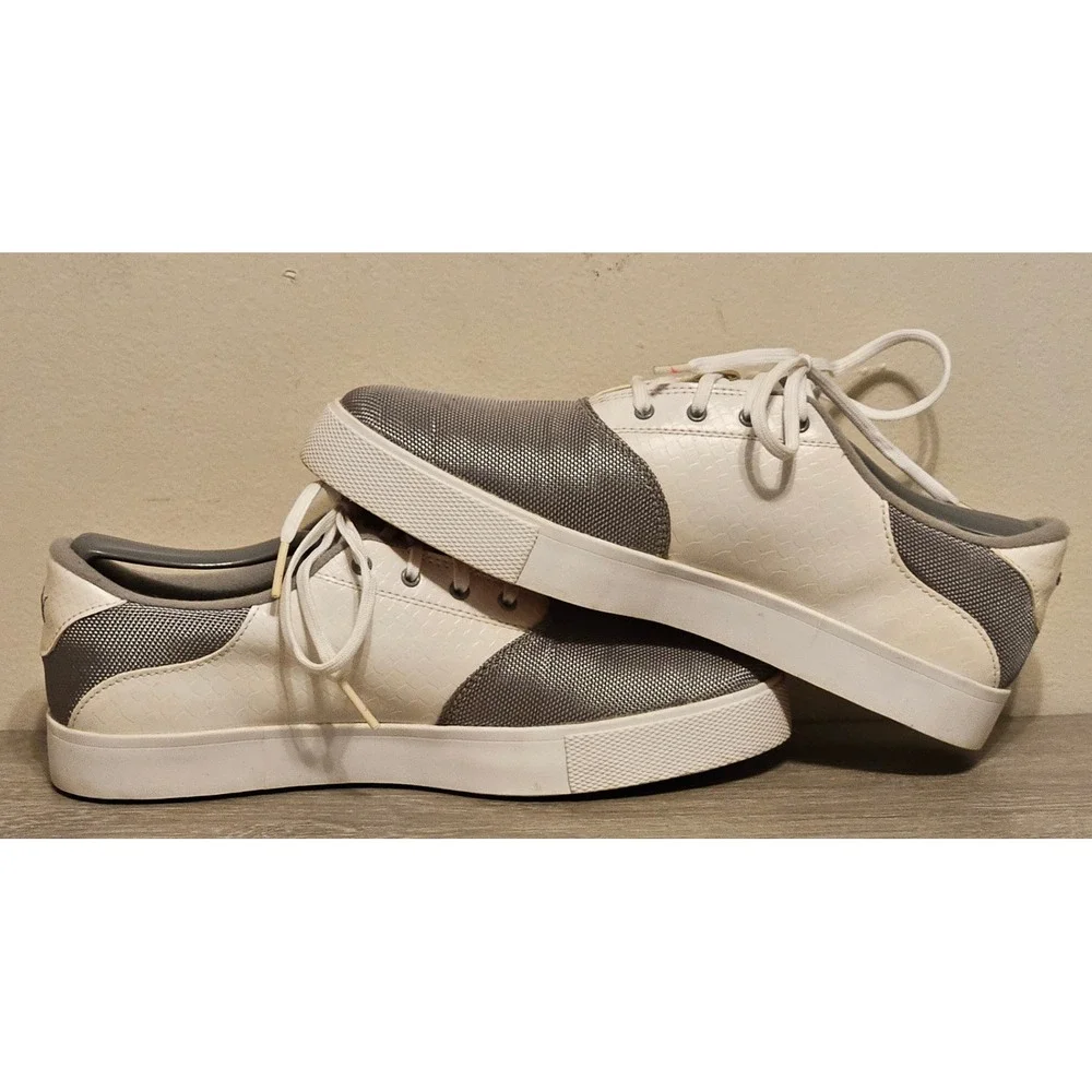 Puma Womens 189423 01 White Grey Golf Spikeless Metallic Mesh Sneakers Size 7.5